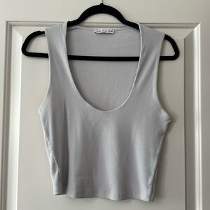 Zara Light Purple/Gray Tank, Size Small
